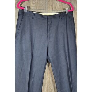 Jos A Bank 1905 Collection Men's Wool Blend Blue‎ Pinstripe Dress Pants 33x28.5